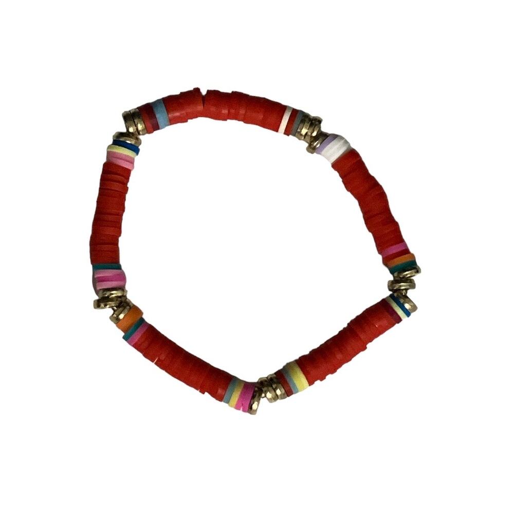 Andrew Christian Beach Bracelet Red One Size Fits All